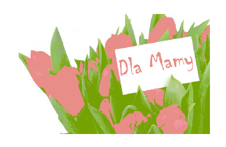 Bukiet tulipanów z listem dla mamy